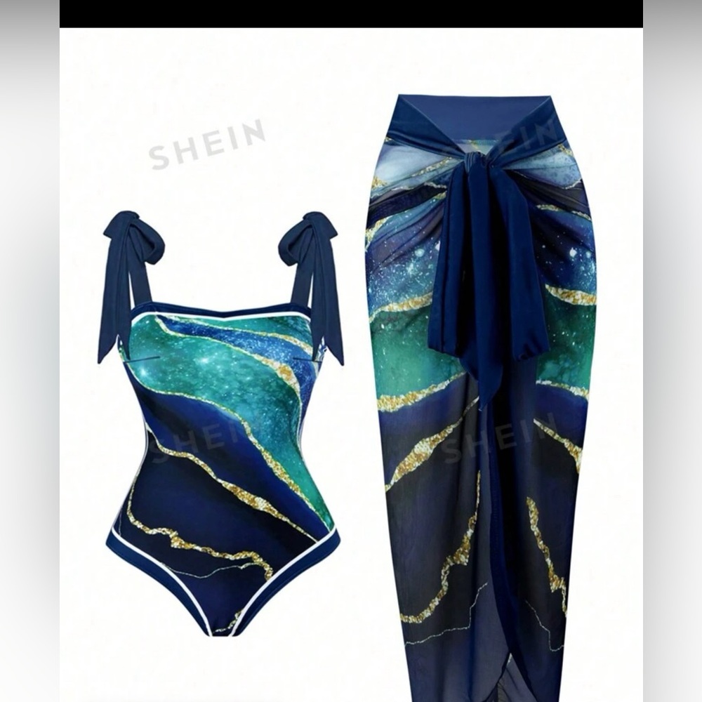Swimsuit & Coverup Set